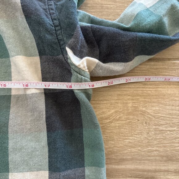 Ralph Lauren Denim & Supply Button Up Shirt Women's Medium Green Grey Plaid - Picture 7 of 7